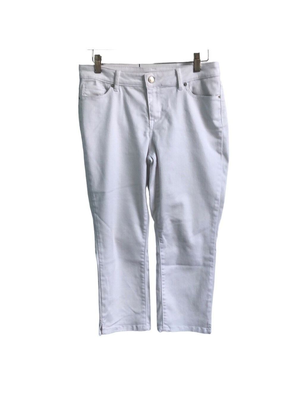 Westport White Cropped Jeans Size 6